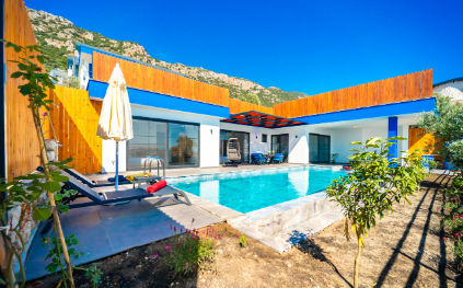 Villa Amore | Kalkan Kördere'de Deniz Manzaralı Saunalı Villa