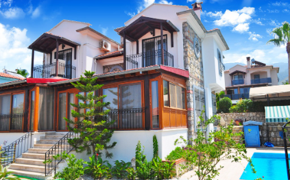Villa Fiesta | Fethiye'de Şömineli & 8 Kişilik Özel Havuzlu Villa