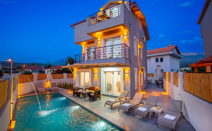 Villa Likya | Seydikemer'de Sauna ve Hamamlı Lüks Villa