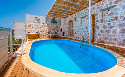 Villa Pavina Tiny | Kalkan Kördere Deniz Manzaralı Balayı Villası