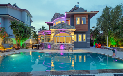Villa Scout Premium | Fethiye Ovacık'ta Bilardolu Jakuzili Villa